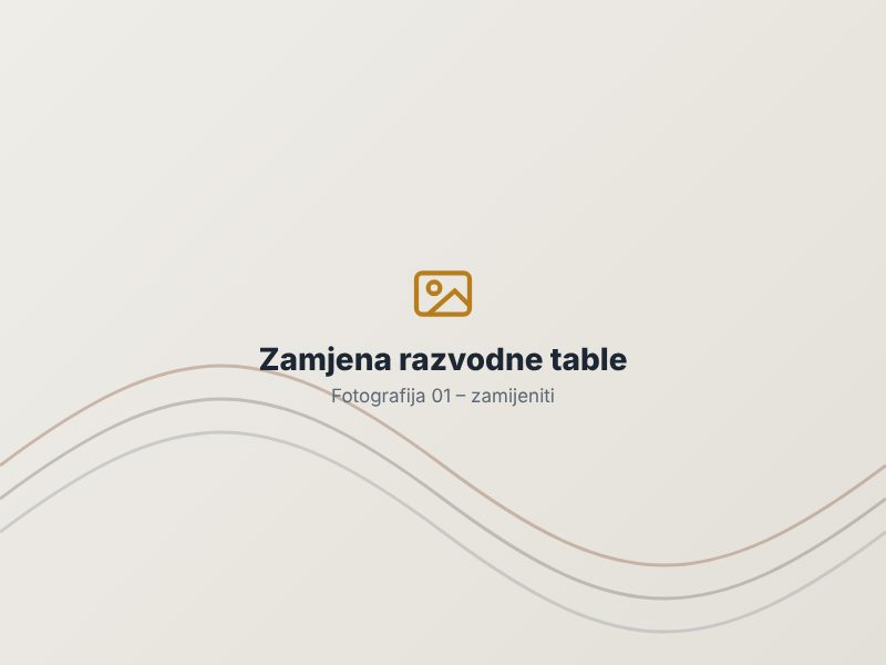 Zamjena razvodne table – Tri Faze DOO Podgorica